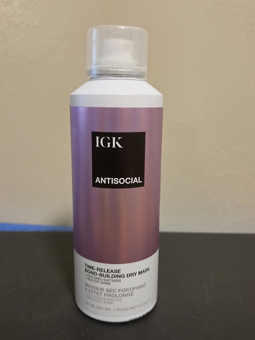 IGK Antisocial Time-Release Bond-Building Dry Mask - Pink Bottle